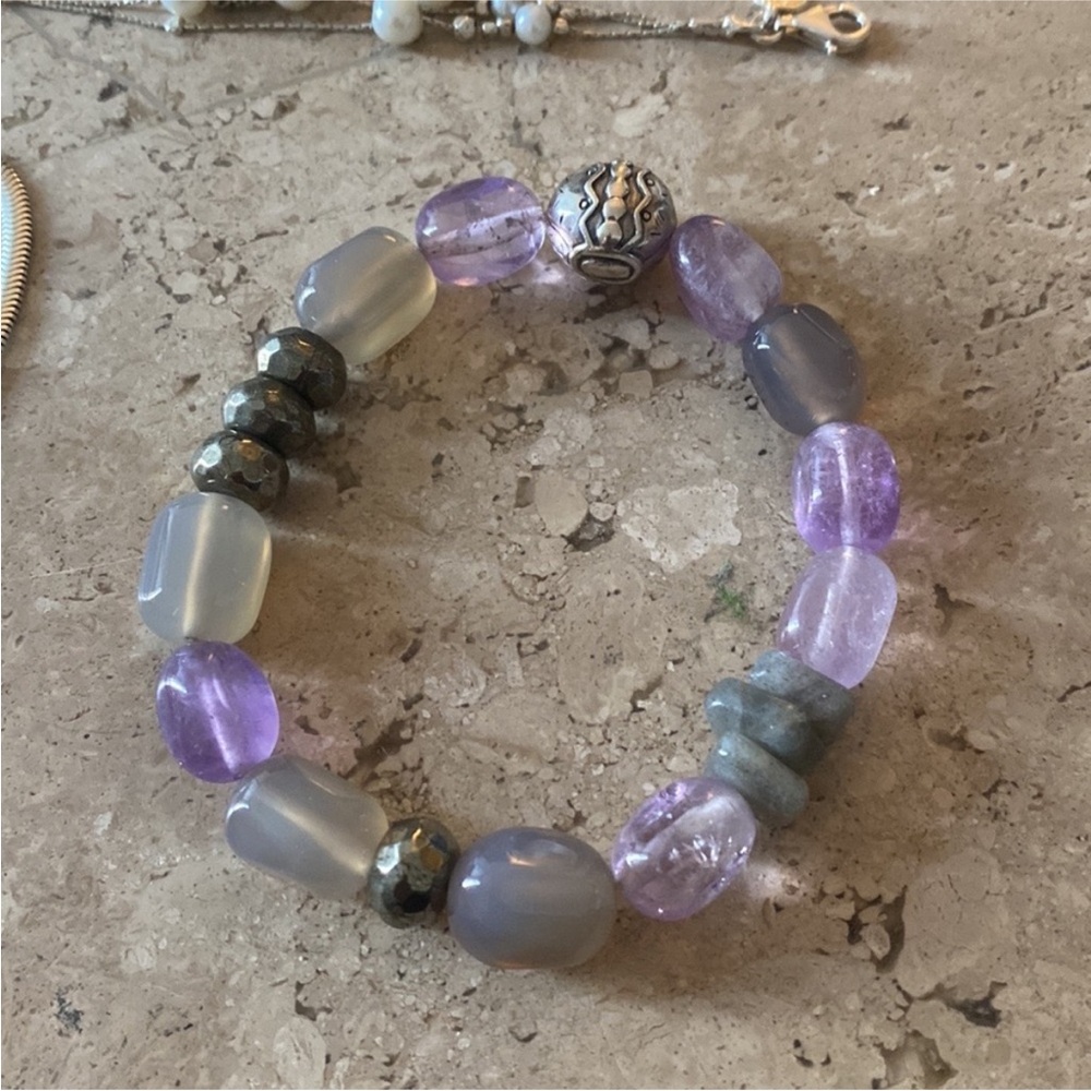SILPADA “Ultraviolet Stretch” Beaded Bracelet